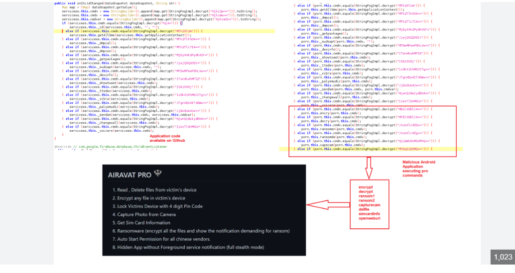 AIRAVAT multifunctional Android RAT 2025