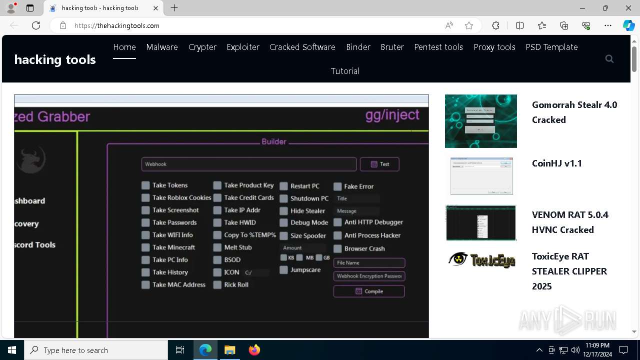 CoinHJ v1.1 – Crypto Coin Clipboard Hijacker