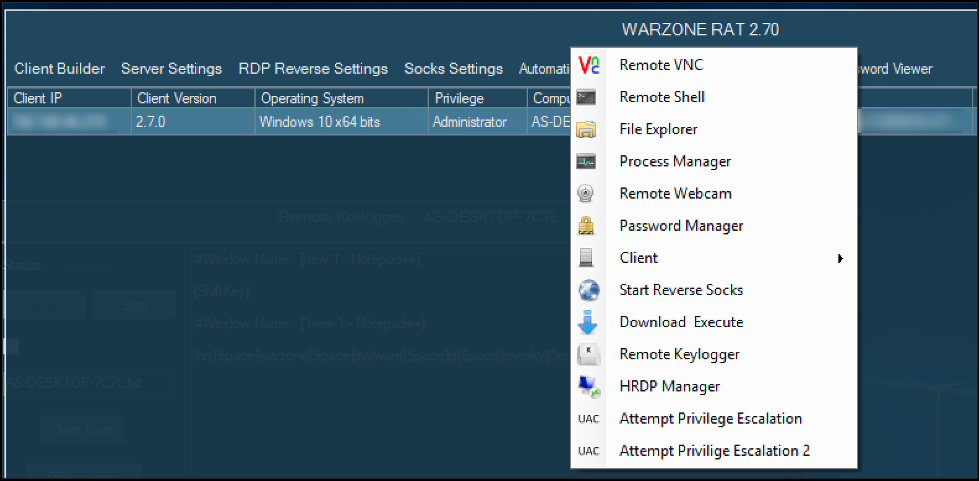 WarZone RAT 3.03 Cracked
