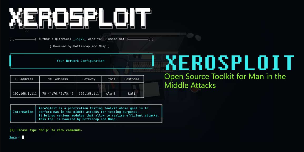 Xerosploit Toolkit 2025