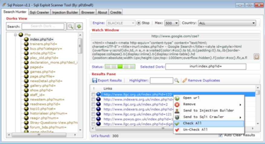 SQLi-DB-SQL Injection Dork Scanner v1.0