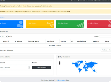 BlackNET 3.0 Panel with Builder