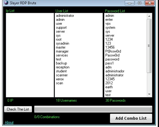 Slayer RDP Scanner and Bruter 2024