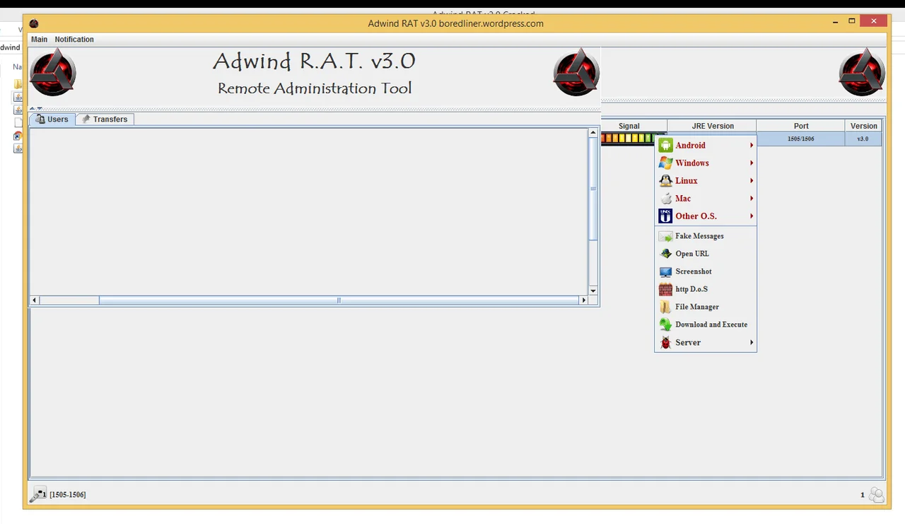 Adwind Multi OS Rat Android Linux Mac and Windows