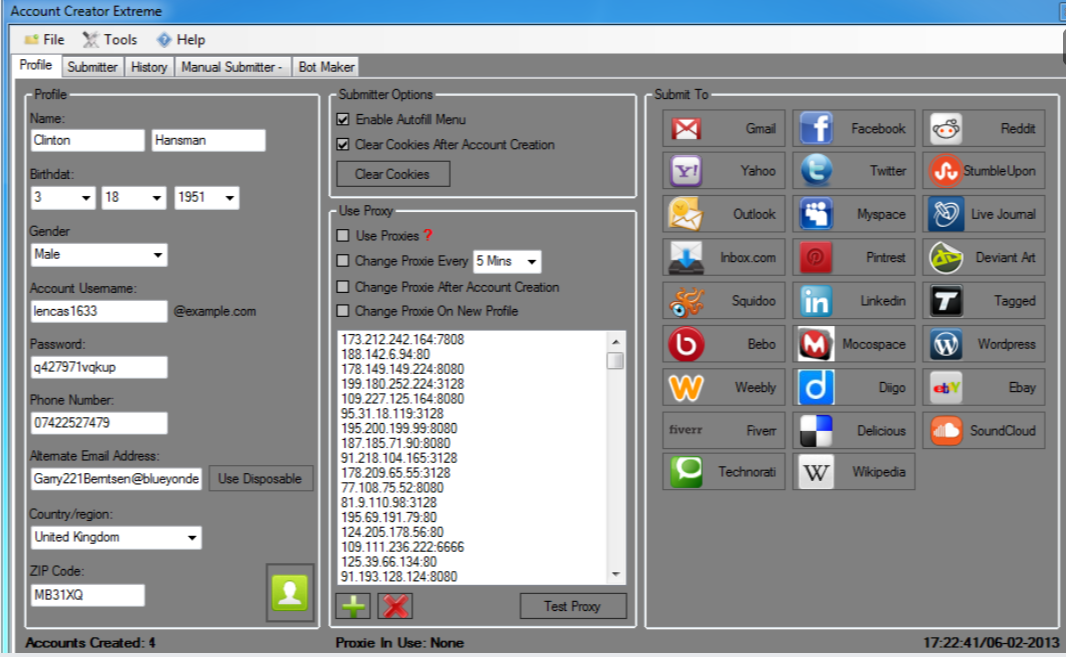 Account Creator Extreme 4.2