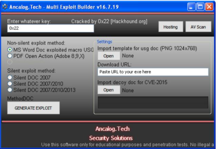 Ancalog Exploit Builder 2026