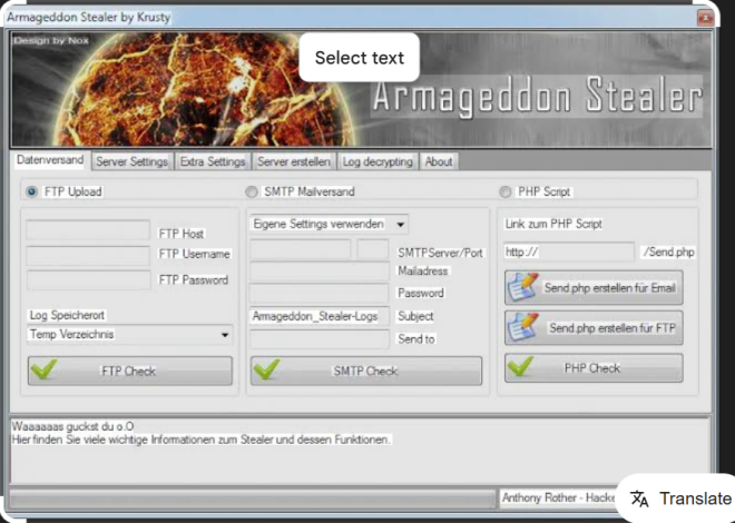 Armageddon Stealer 1.0 with Intelligent Stealing Simulations for 2026