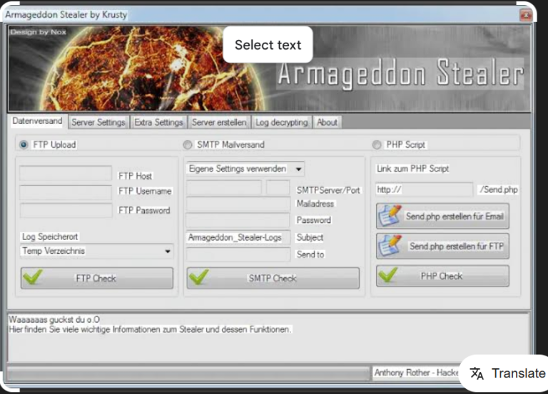 Armageddon Stealer 1.0