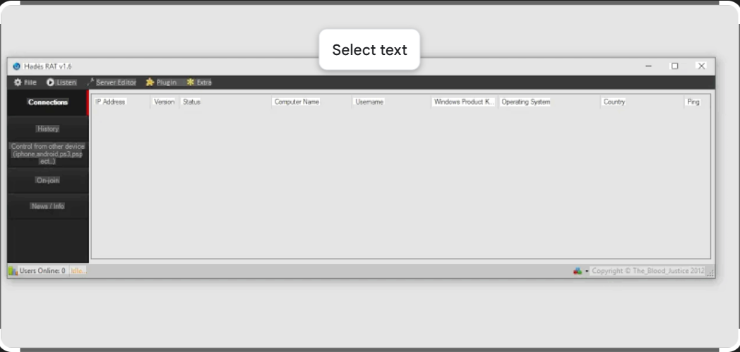 Powerful Remote Access Control with Hades RAT v1.6