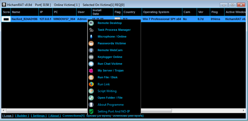 Download Free Master Cybersecurity with Hicham RAT v0.9d