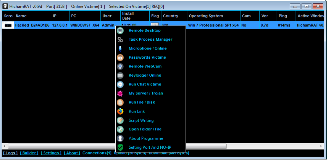 Download Free Master Cybersecurity with Hicham RAT v0.9d