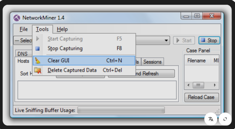 NetworkMiner 1.4.1