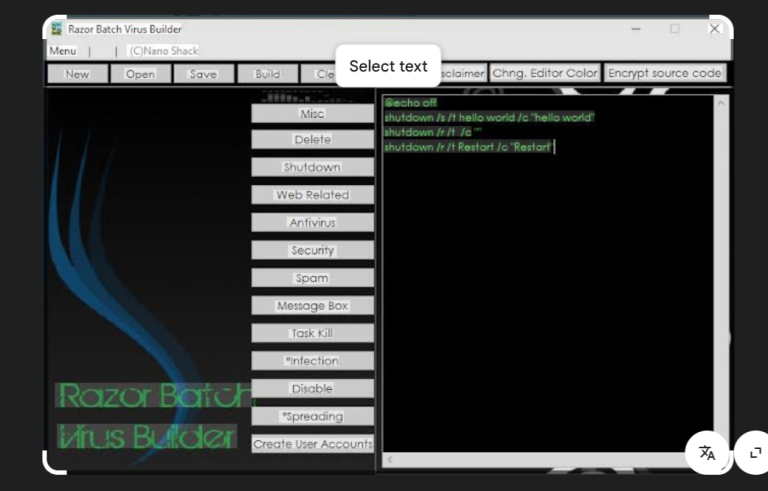 Razor Batch Virus Builder 2026