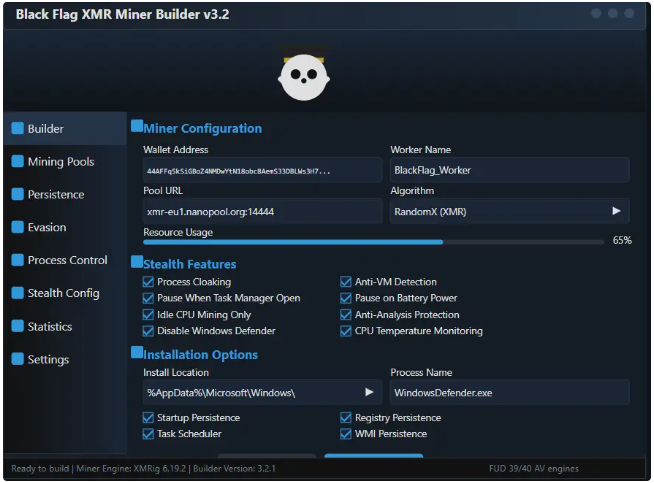 Black Flag XMR Miner 2026