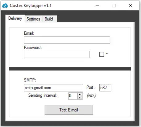 Costex Keylogger v1.11