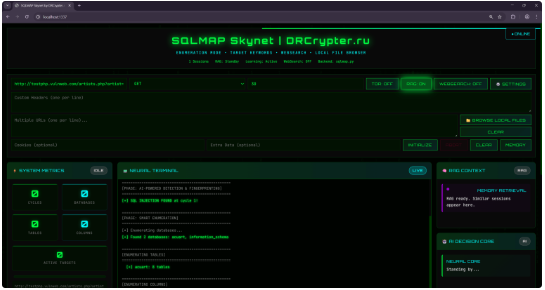 SQLMAP SKYNET Autonomous AI v1.2.0