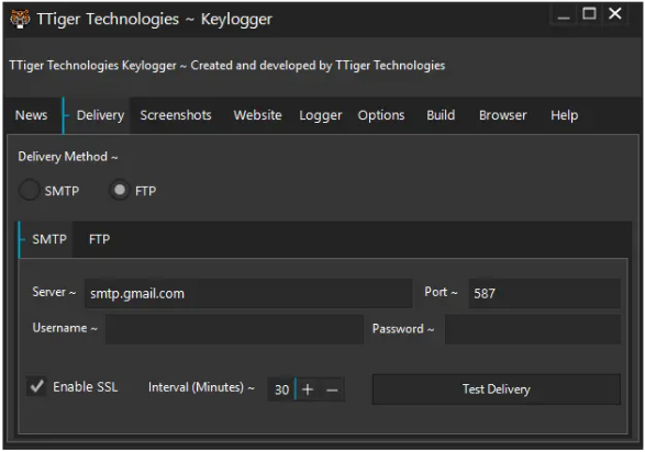 TTiger Technologies Keylogger 2025