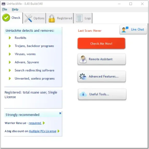 UnHackMe 8.40 Build 540 Cracked