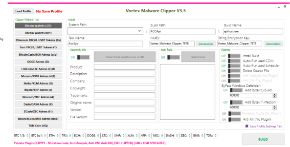 Vortex Malware Clipper V3.5