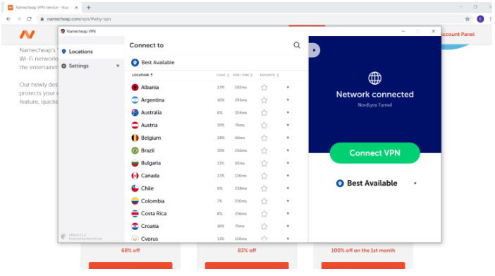 namecheap vpn