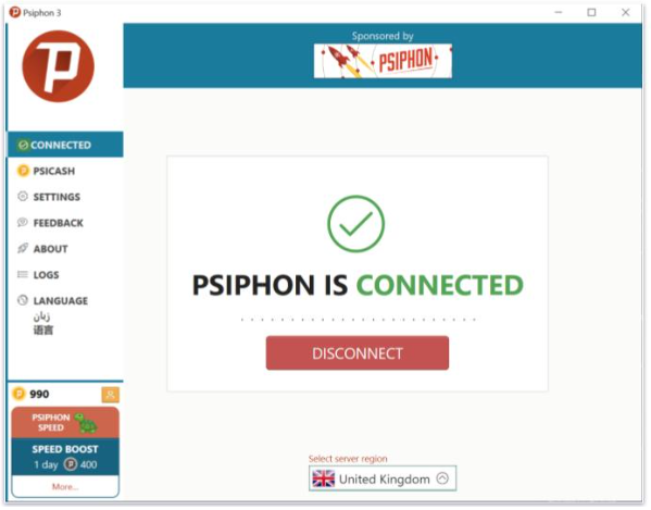 psiphon vpn